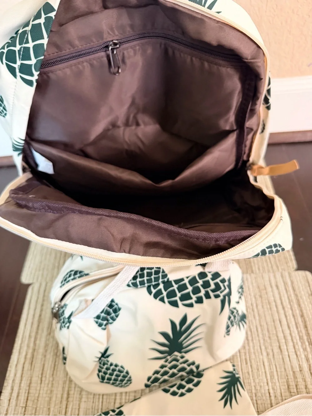 Pineapple Backpack Set 3 in 1